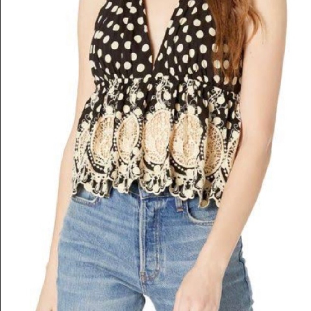 Polka Dot Halter Top (Free People)